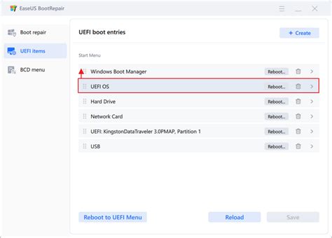 how to change boot partition after clone